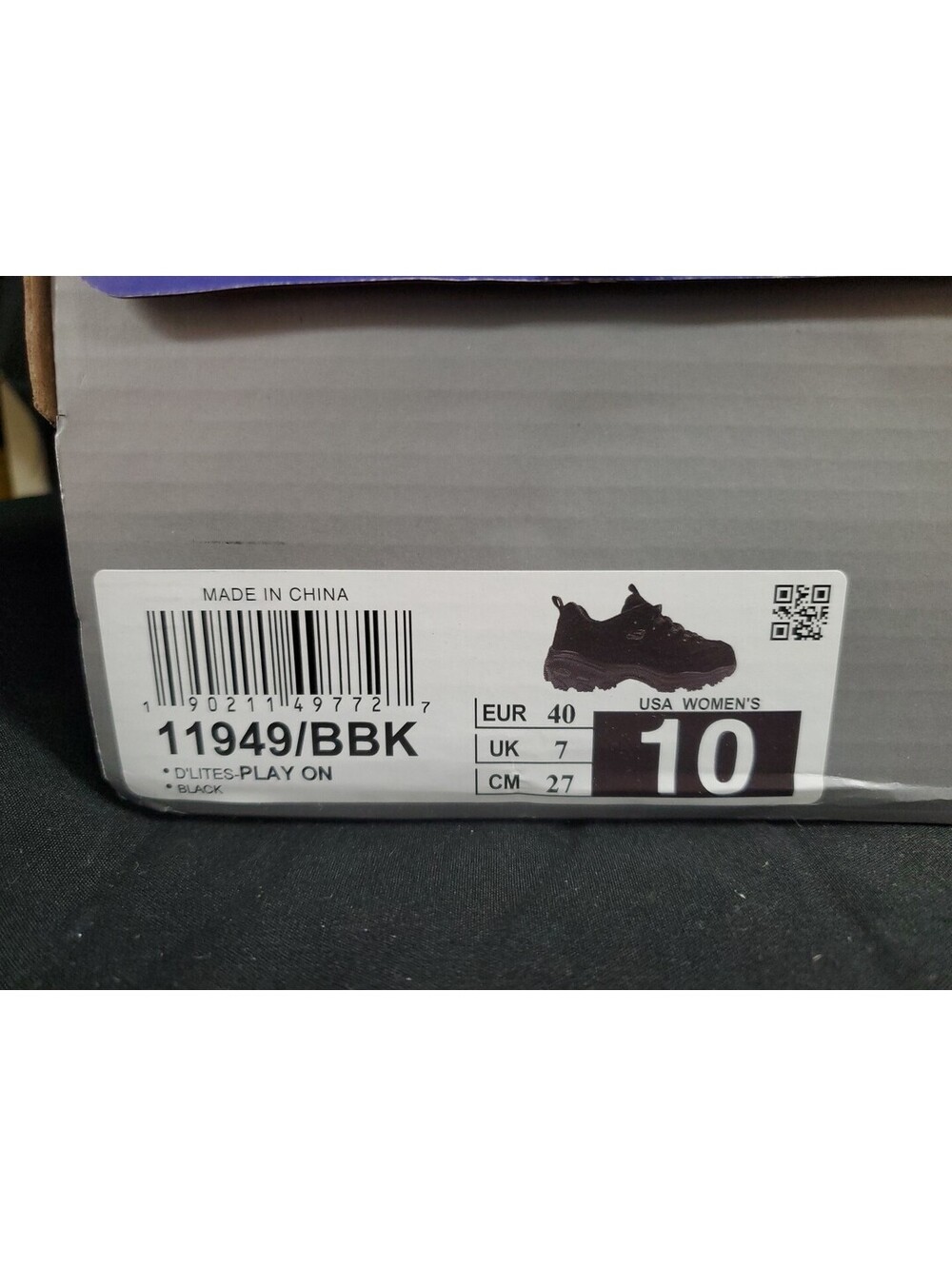SKECHERS D'Lites - Play On Black Women's Sneakers Shoes 11949/BBK Sz.10 NEW - Picture 11 of 11